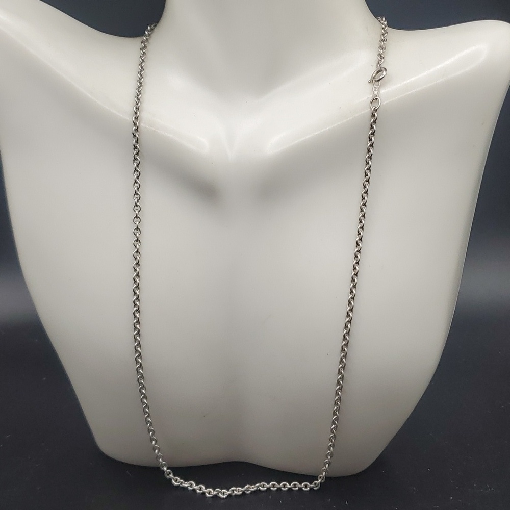 Sterling M Navajo chain necklace‎  N2829